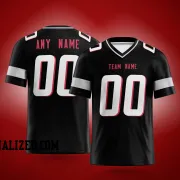 Printed Customized Black White Red Football Jersey