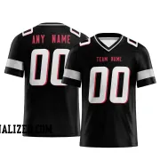 Printed Customized Black White Red Football Jersey