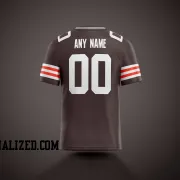Printed Customized Brown White White Football Jersey