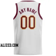 Stitched Customized Association White Red Red Basketball Jersey