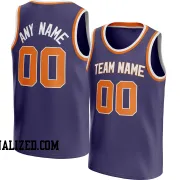 Stitched Customized Icon Purple Orange White Basketball Jersey