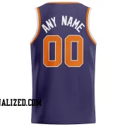 Stitched Customized Icon Purple Orange White Basketball Jersey