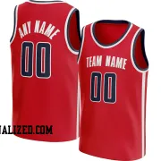 Stitched Customized Icon Red Navy White Basketball Jersey