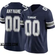 Stitched Customized Navy White Navy Football Jersey