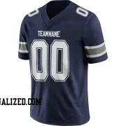 Stitched Customized Navy White Navy Football Jersey