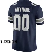 Stitched Customized Navy White Navy Football Jersey