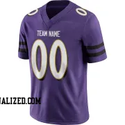 Stitched Customized Purple White White Football Jersey