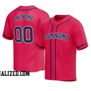 Stitched Customized Red Navy Navy Baseball Jersey