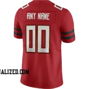 Stitched Customized Red White Black Football Jersey