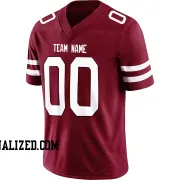 Stitched Customized Red White White Football Jersey