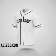 Stitched Customized White Black Black Baseball Jersey
