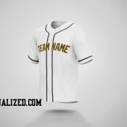 Stitched Customized White Brown Brown Baseball Jersey