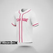 Stitched Customized White Red Red Baseball Jersey